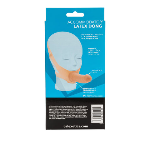 Accommodator 5 Inch Wearable Face Strap On Dildo Flesh Beige STRAP-ONS