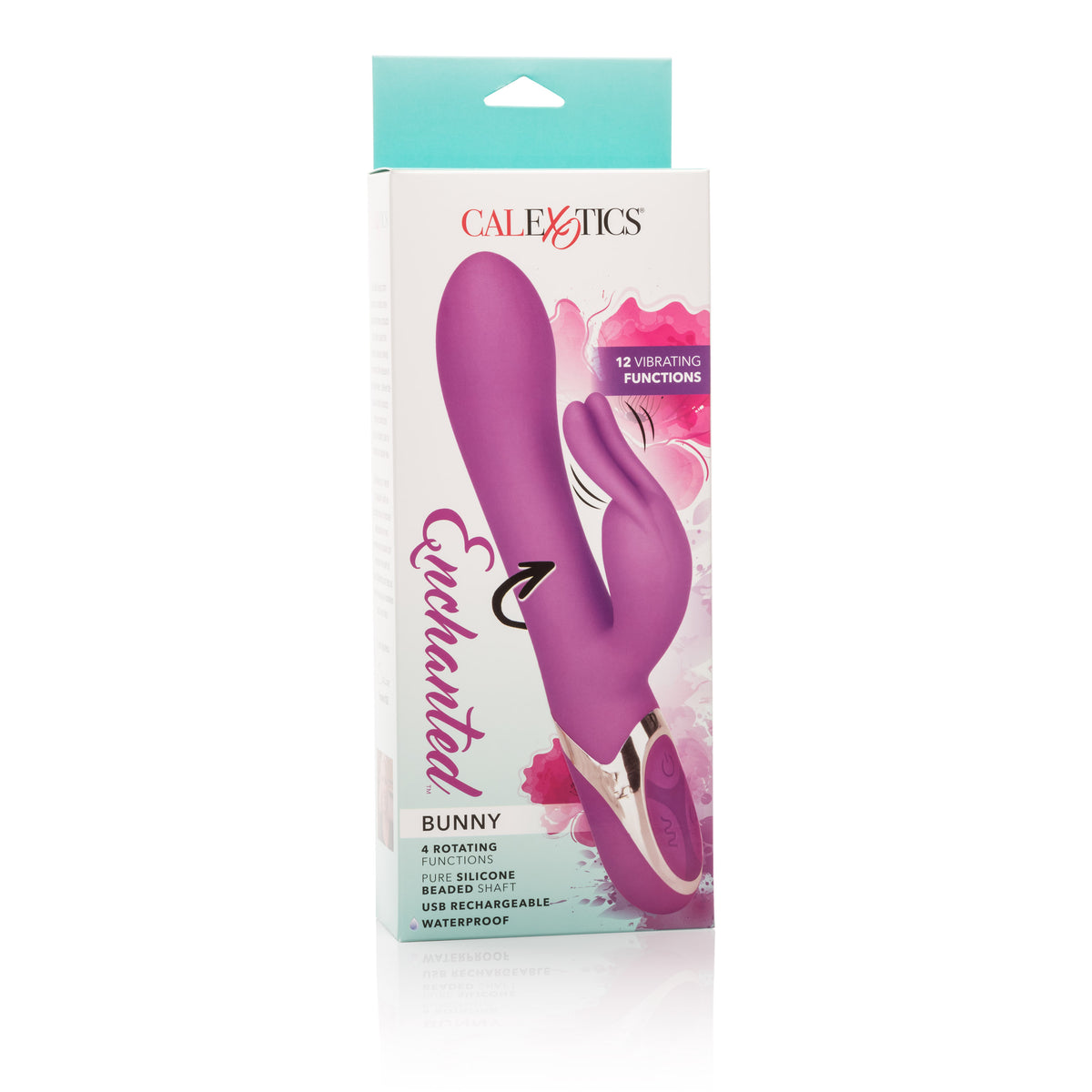 Enchanted Bunny Purple 7.5 Inch Silicone Intimate Massager Waterproof > Vibrators > Ladies > Rabbit
