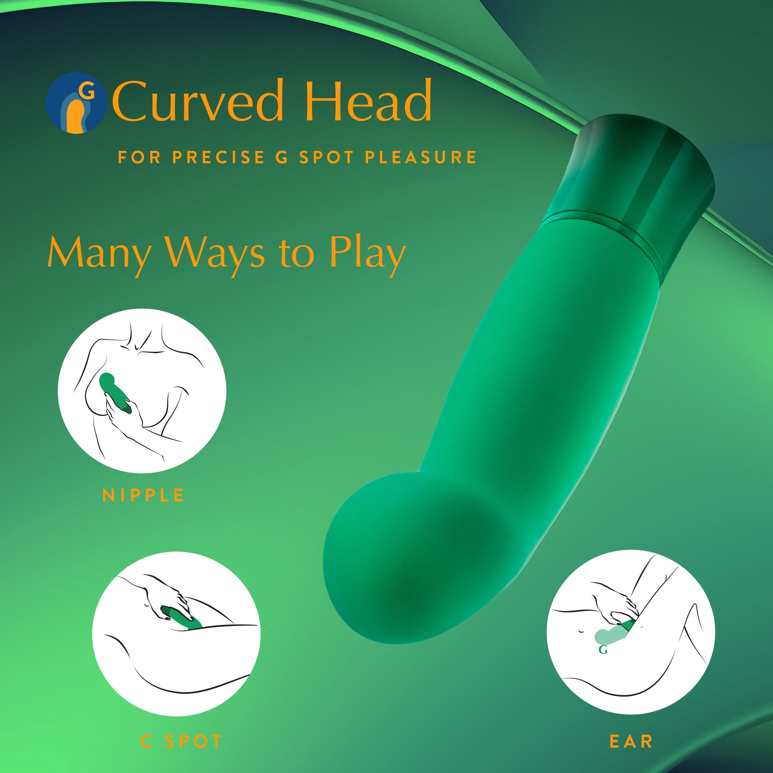 Oh My Gem Enchanting Emerald – Rechargeable G Spot Vibrator Vibrators