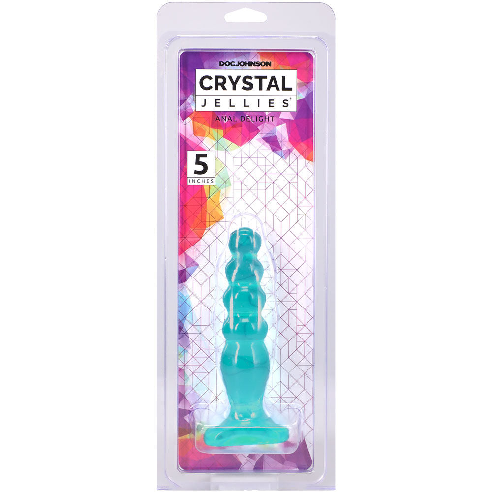 Doc Johnson Crystal Jellies (Teal) – 5 Inch Soft Anal Plug > Anal Range > Butt Plugs