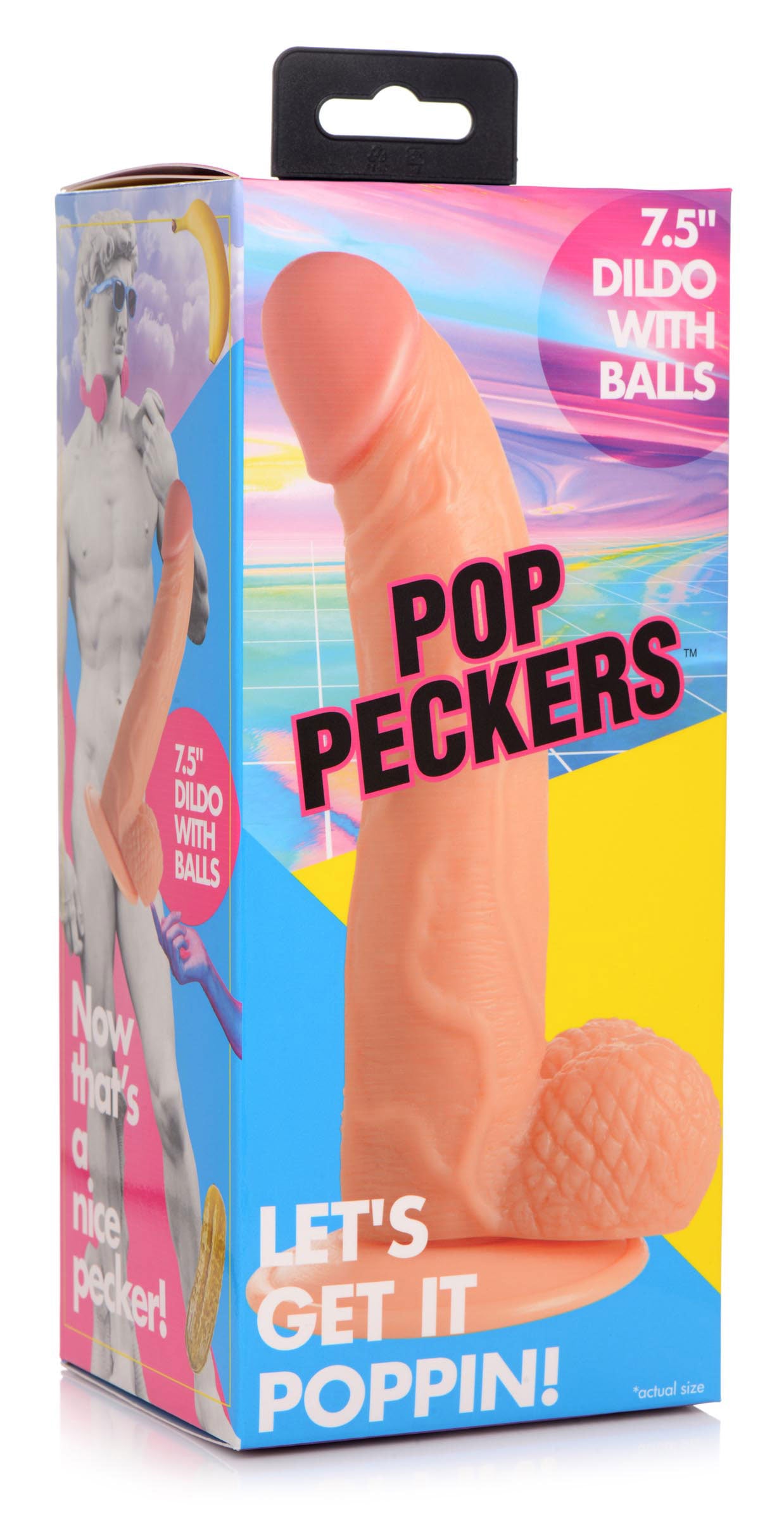 Pop Pecker 7.5 Inch Realistic Dildo with Suction Cup Base Dongs Realistic