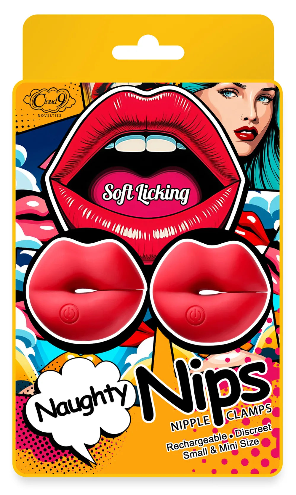 Cloud 9 Naughty Nips (Red) – Rechargeable Vibrating Nipple Clamps > Sex Toys > Nipple Clips