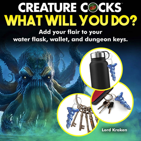 Lord Kraken Blue Tentacle Keychain for Adult Intimacy Accessories Key Chains