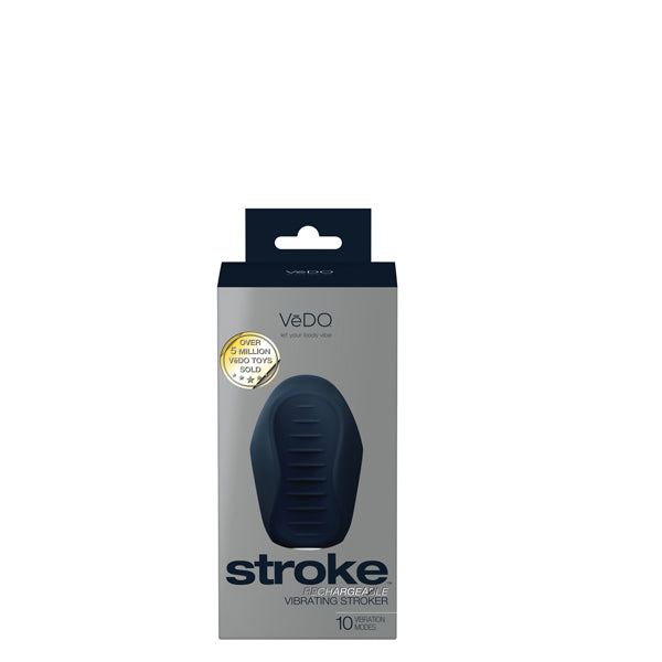 Stroke Vibrating Male Stroker Black Silicone Texture > Sex Toys For Men > Masturbators > Vibrating
