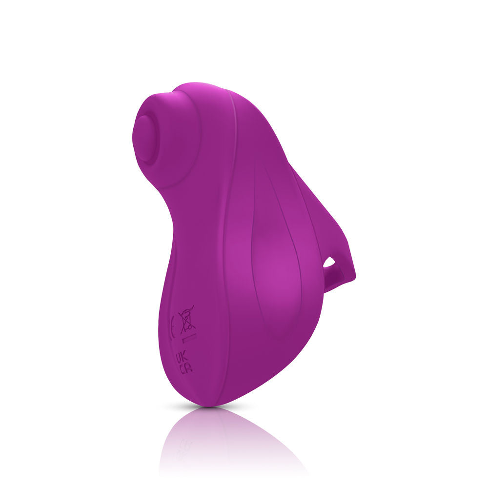 Carlee Rechargeable Finger Vibrator with 10 Tapping Modes Berry Suction Stimulator