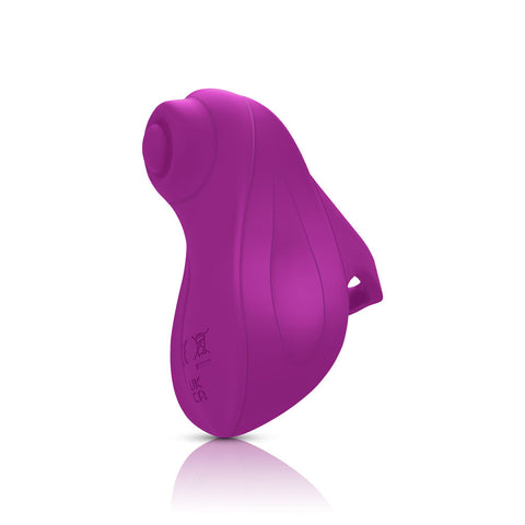 Carlee Rechargeable Finger Vibrator with 10 Tapping Modes Berry Suction Stimulator