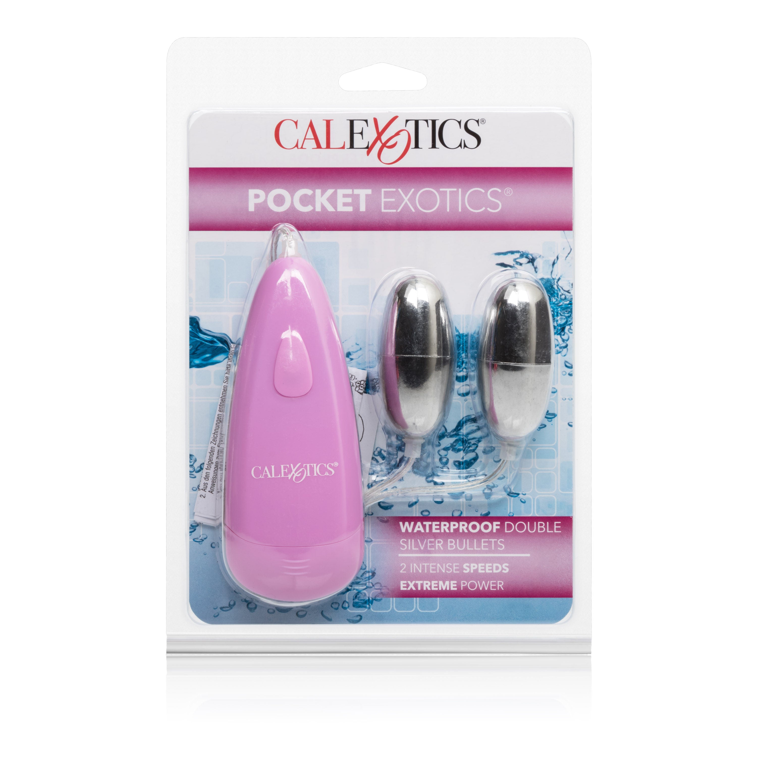 CalExotics Waterproof Double Silver Bullets Vibrator Pink BULLETS