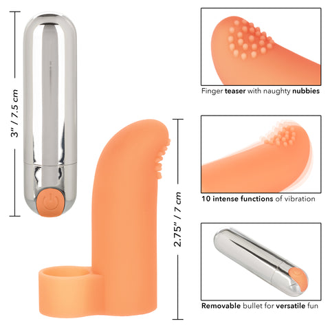 Intimate Play Rechargeable Finger Tickler Clitoral Vibrator BULLETS