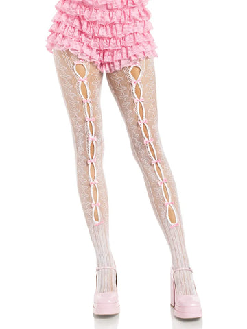 Sweetheart Striped Tights – Nylon Spandex Hosiery Multi One Size > Clothes > Hosiery > Pantyhose & Tights