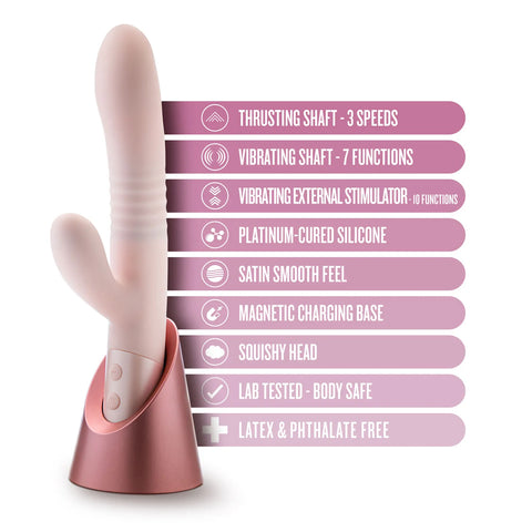 Blush Fraya (Pink) – Rabbit Vibrator 5.25 Inch Insertable > Vibrators > Ladies > Rabbit