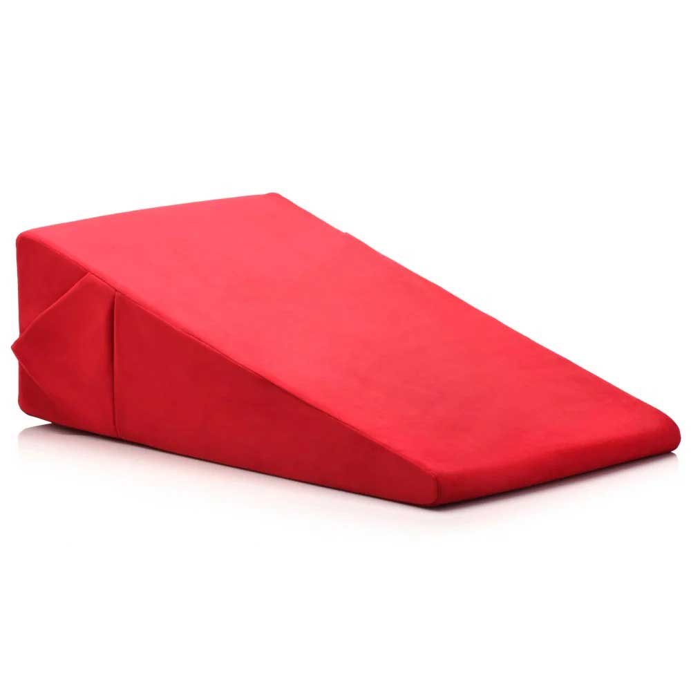 Love Large Wedge Pillow (Red) – Velvet Soft Adult Intimacy Play Pillow > Sex Toys > Sex Positioners Main image