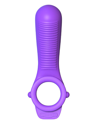 Fantasy Ride N Glide Couples Ring Vibrating Silicone Cockring Cock Rings Vibrating