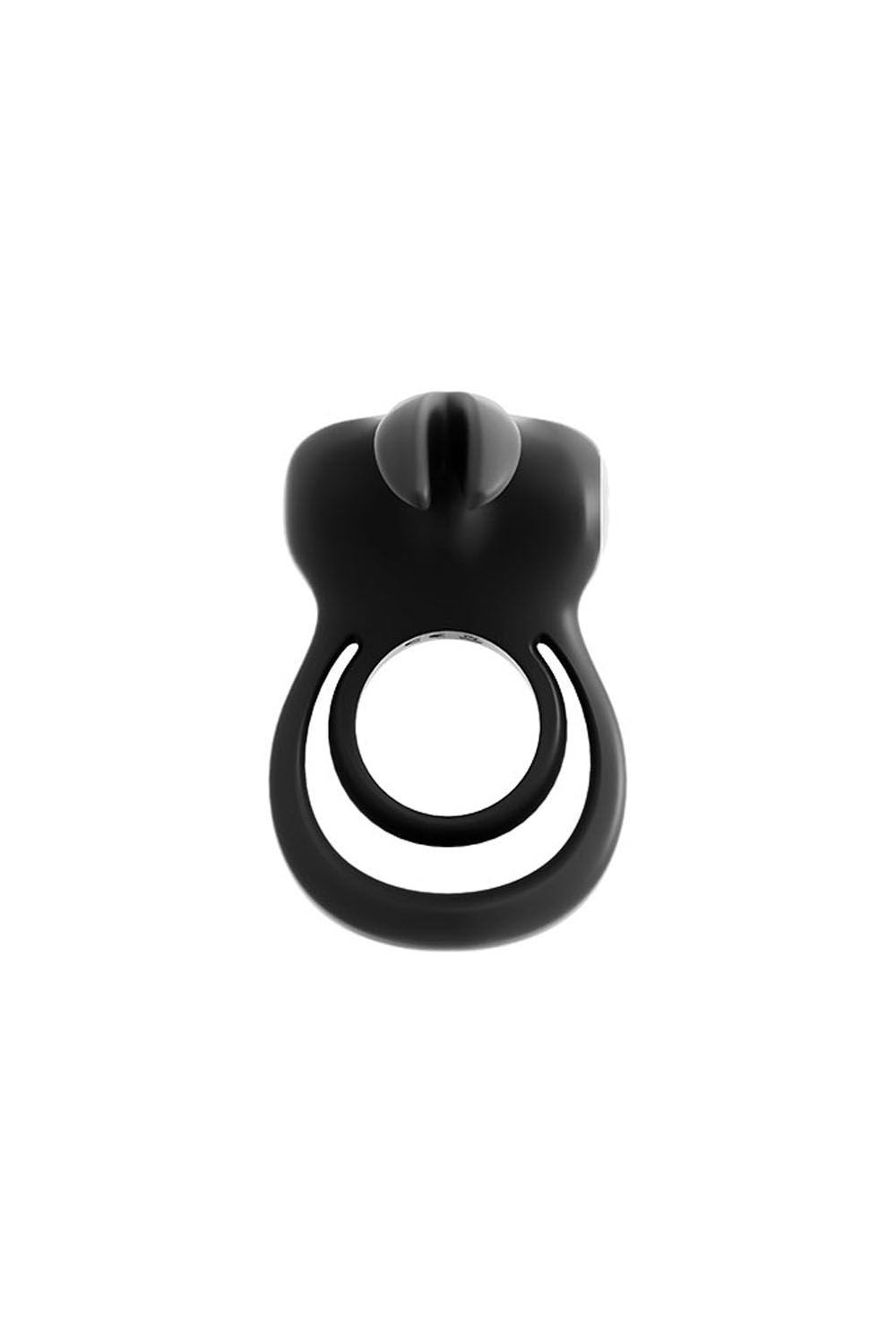 Thunder Bunny Rechargeable Dual Ring Black Pearl Adult Toy Cock Rings Vibrating
