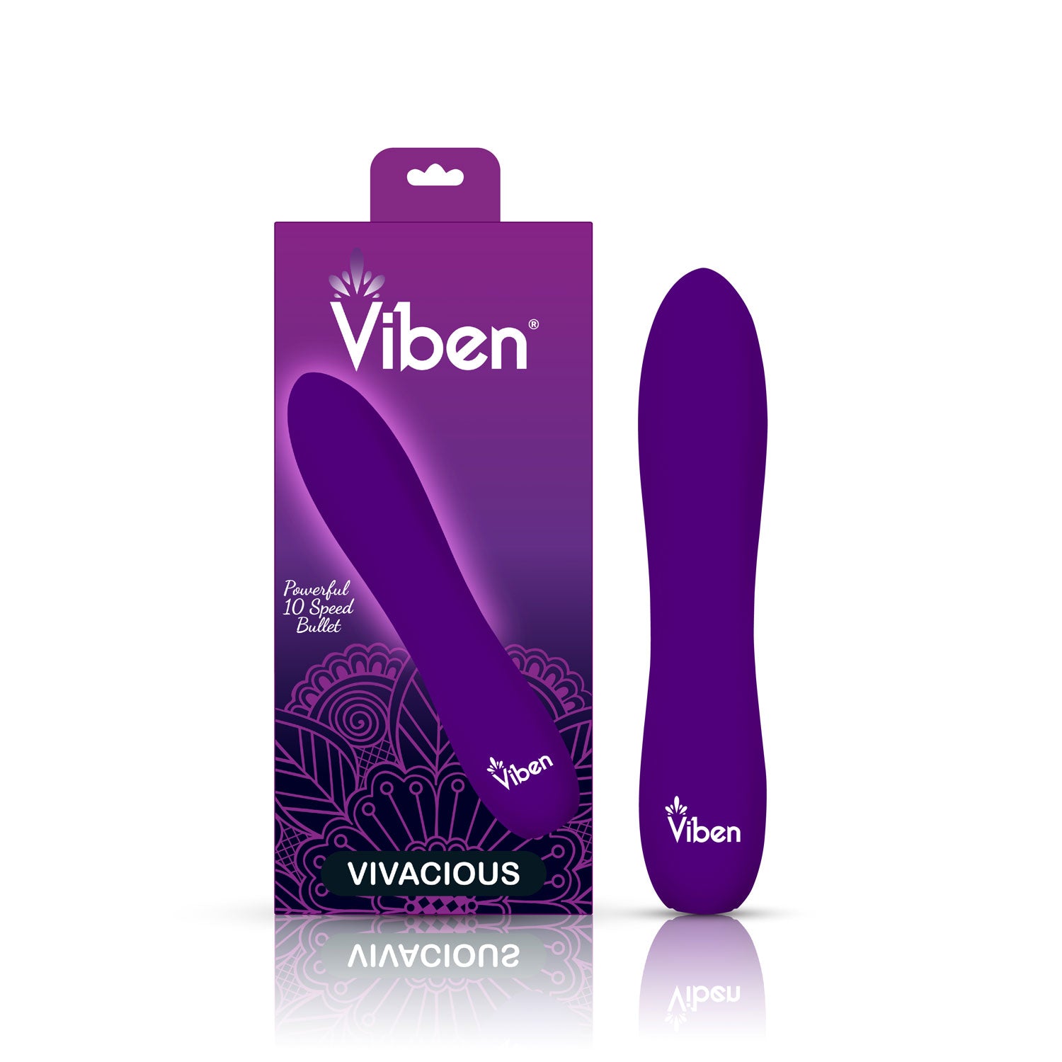 Viben Vivacious Rumble Motor Rechargeable Bullet Vibrator Violet BULLETS