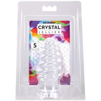 Doc Johnson Crystal Jellies Anal Twist – Phthalate-Free 5 Inch Butt Plug Clear > Anal Range > Butt Plugs