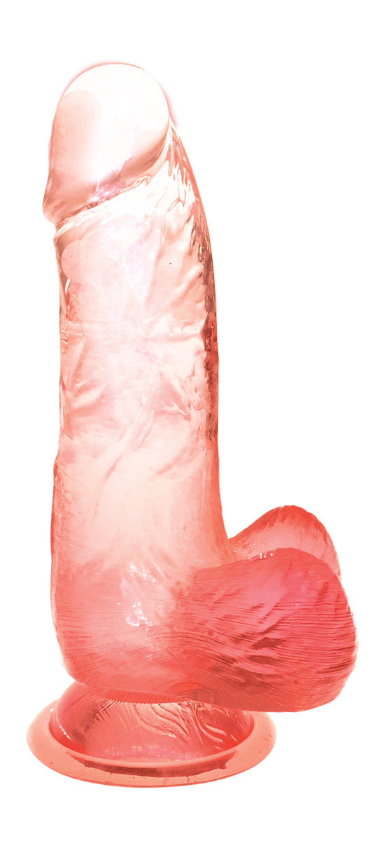 Shades 6 Inch Coral Jelly Dong – Vibrant 15.2 cm Dildo Multi > Dildos > Realistic Dildos