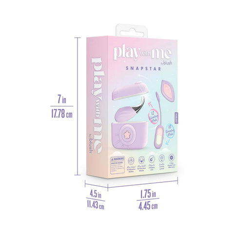 Play With Me Snapstar (Purple) – Travel-Ready Vibrator Set with Mini Wand, Bullet Vibe, and Wireless Remote BULLETS