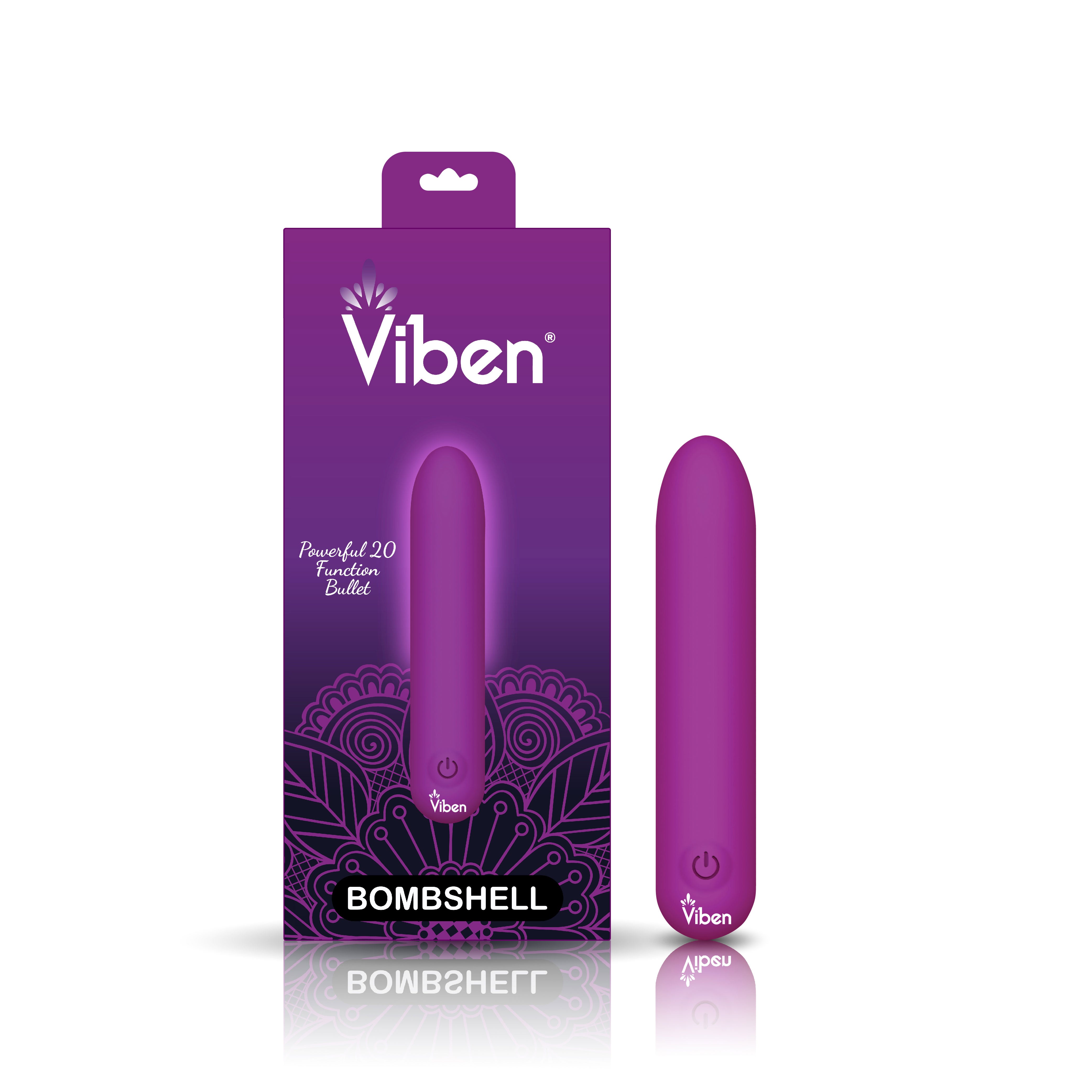 Bombshell 5 Speed 9.5cm Usb Mighty Bullet Vibrator Berry BULLETS