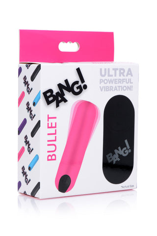 Bang Wireless Vibrating Bullet with Remote Control Black Sex Toy BULLETS