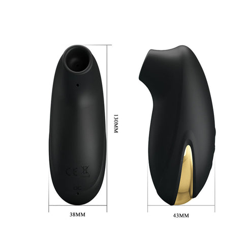 Pretty Love 7-Function Sucking Clitoral Stimulator Massager Black Suction Stimulator
