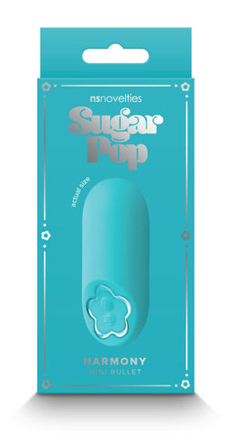 Sugar Pop Harmony Teal Mini Vibrator for Discreet Pleasure BULLETS