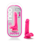 Neo Dual Density 6 Inch Dildo With Balls – Realistic Silicone Dildo Pink > Dildos > Realistic Dildos