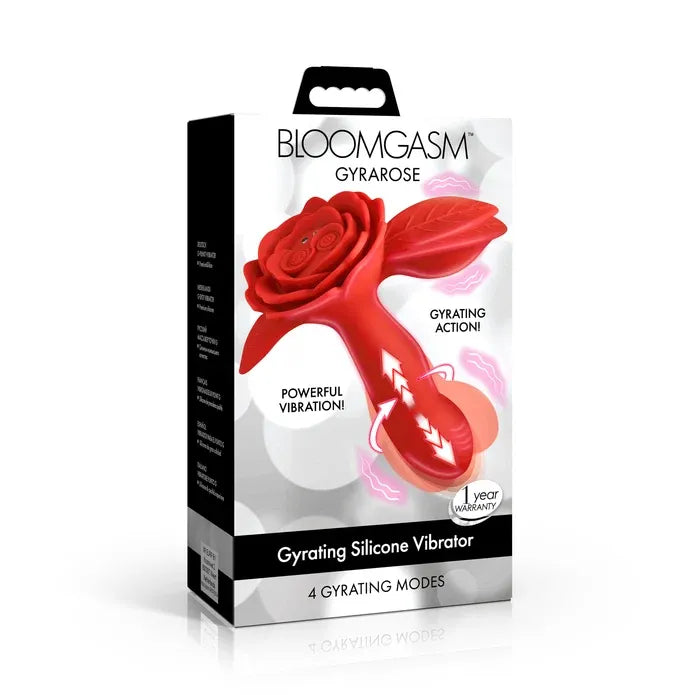 Bl Gyrarose Gyrating Silicone Vibrator – Textured 4.1 Inch Shaft Vibrator Red > Sex Toys For Ladies > Clitoral Vibrators and Stimulators