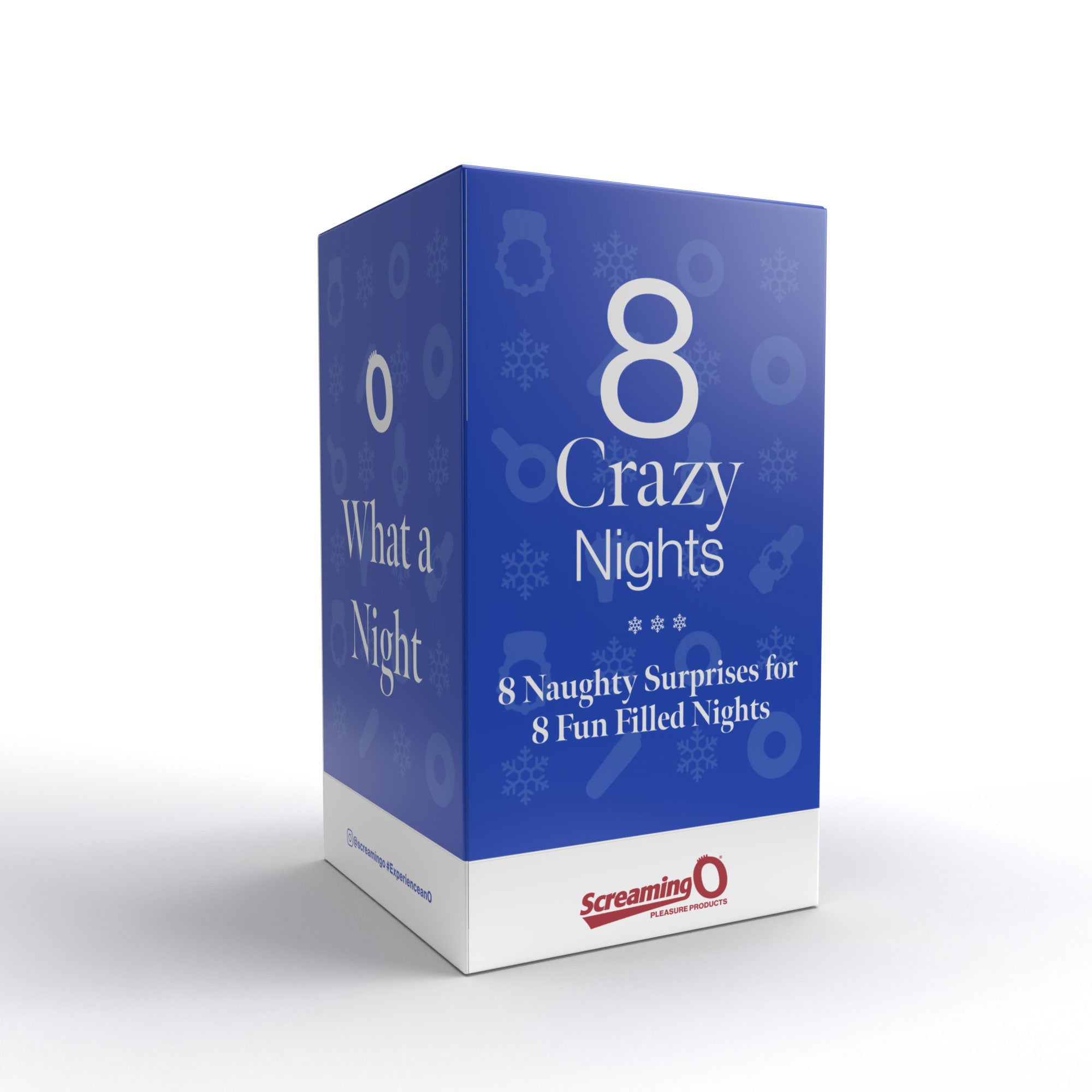 Eight Crazy Nights Erotic Toy Gift Set by Screaming O in Blue Cock Rings Vibrating