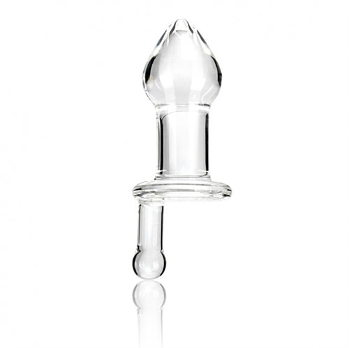 Glas 5 Inch Juicer – Handmade Fracture-Resistant Hypoallergenic Glass Dildo Clear > Glass > Toys