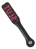 Leather Impression Paddle 12 Inch Hand-Stitched Leather Paddle Black > Bondage Gear > Paddles