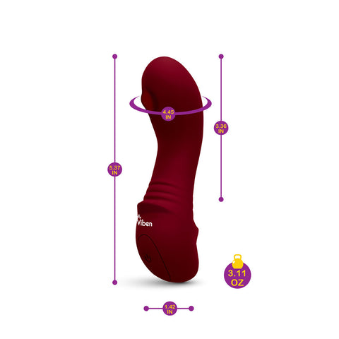 Viben Zaina Mini Rollerball G-Spot Vibrator in Ruby Color BULLETS