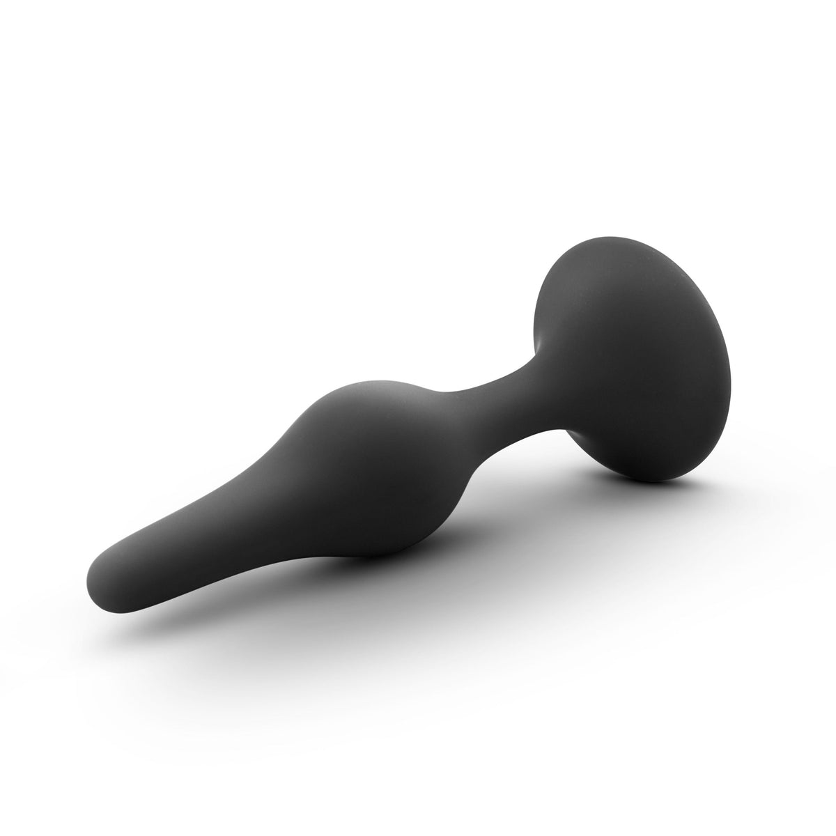 Anal Adventures Platinum Silicone Beginner Small Anal Plug Black Butt Plugs