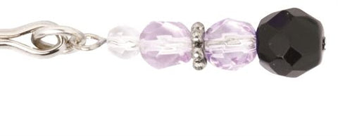 Adjustable Clit Clamp with Elegant Purple Beads for Intimacy Nipple Clamps
