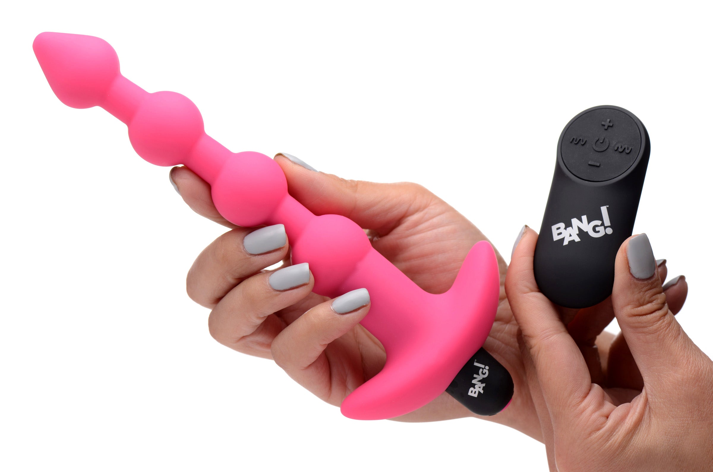 Vibrating Silicone Anal Beads with Remote Control in Pink > Anal Range > Anal Beads