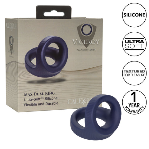 Viceroy Max Dual Silicone Cock Ring Stamina Support COCK RINGS Sling