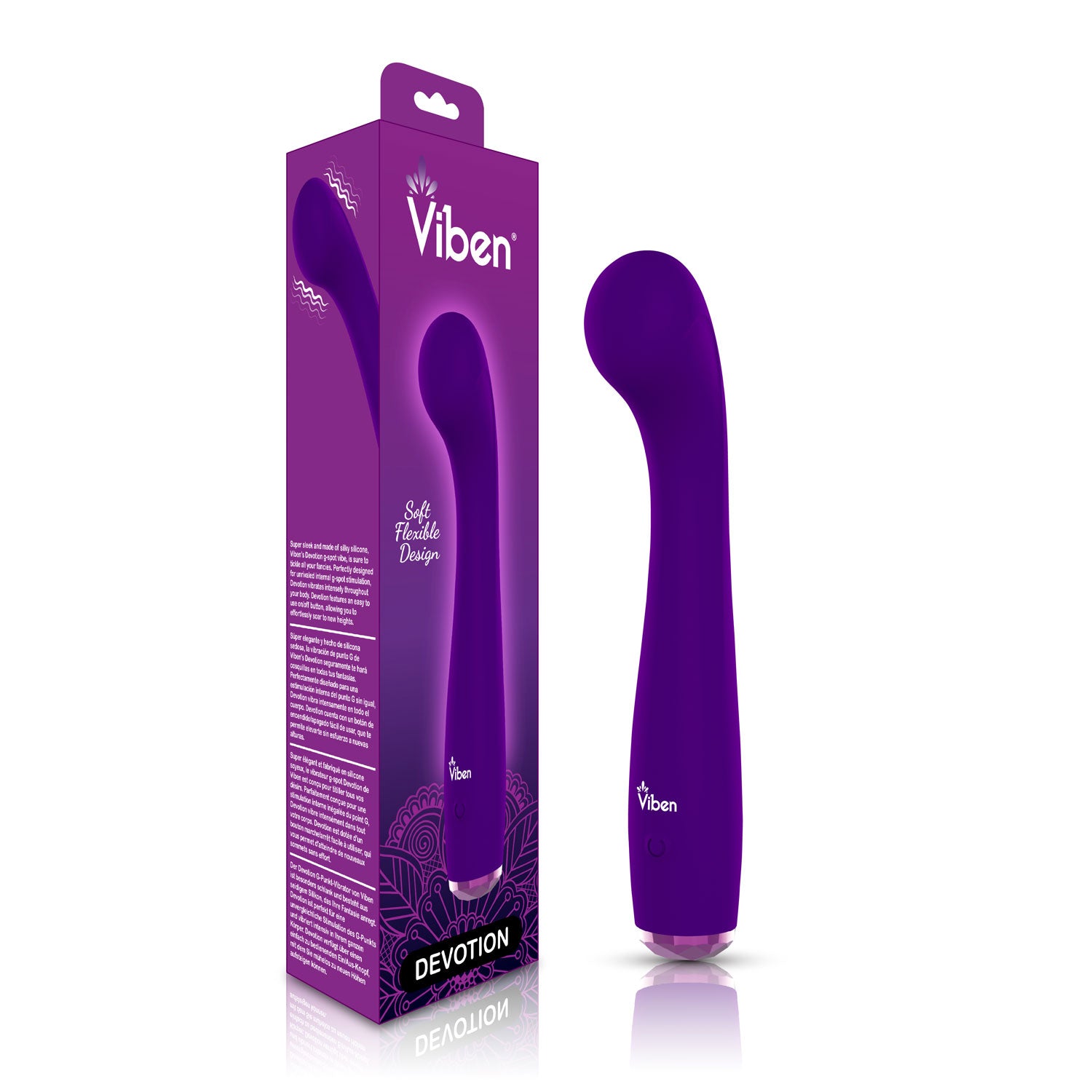 Viben Devotion Violet G-Spot Vibrator for Intense Pleasure Electric Massager