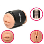 Mistress Double Shot Mini Masturbators Mouth and Pussy Medium Tone > Sex Toys For Men > Masturbators > Manual