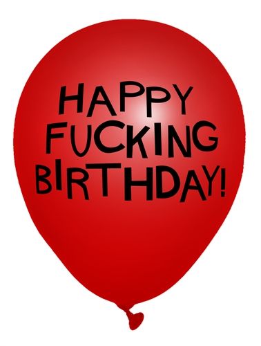 X-Rated Birthday Party Balloons 8 Count Adult Party Supplies Red Gag Gifts & Novelties