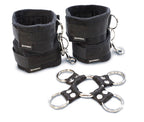 SportSheets 5 Piece Hog Tie and Cuff Set – Steel O-Ring Bondage Restraint Set Black > Bondage Gear > Restraints
