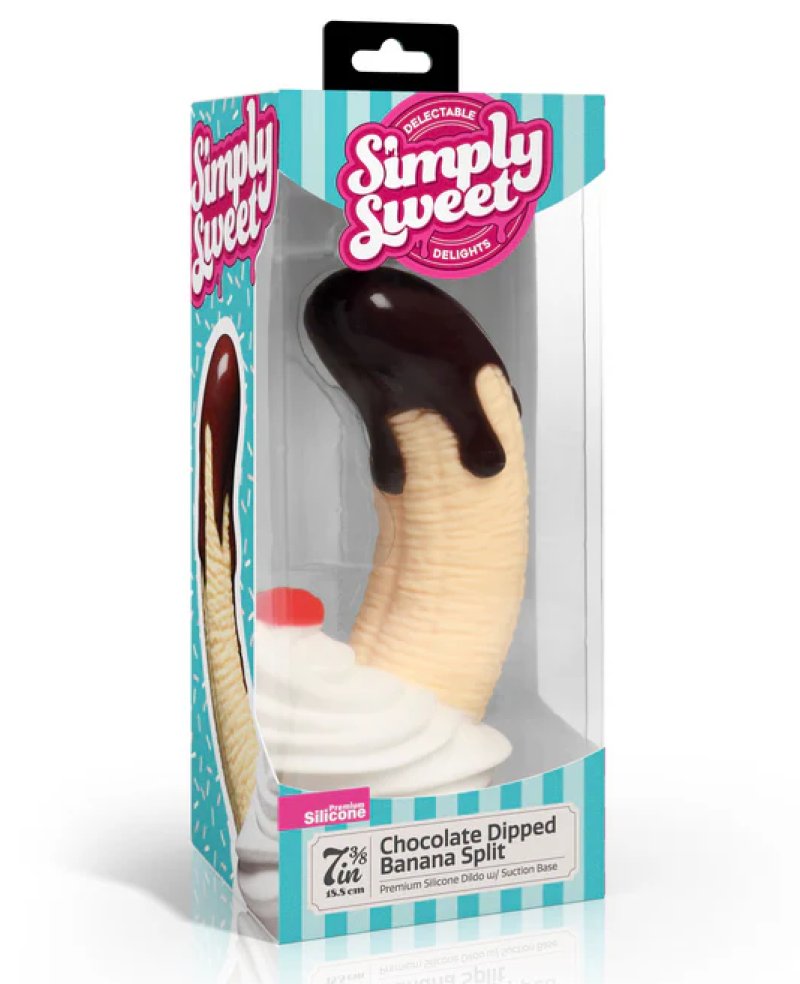 Chocolate Dipped Banana Split Premium Silicone Dildo – Ultra-Soft Silicone Dildo > Vibrators > Unconventional