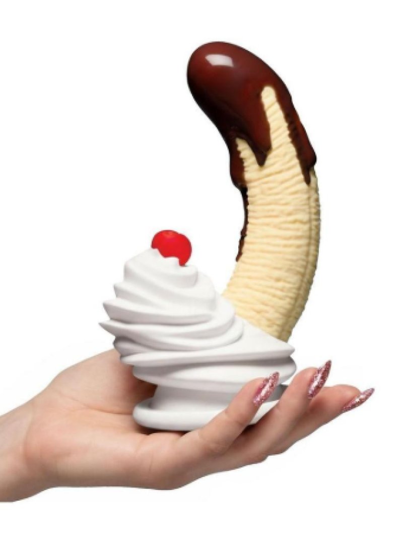 Chocolate Dipped Banana Split Premium Silicone Dildo – Ultra-Soft Silicone Dildo > Vibrators > Unconventional