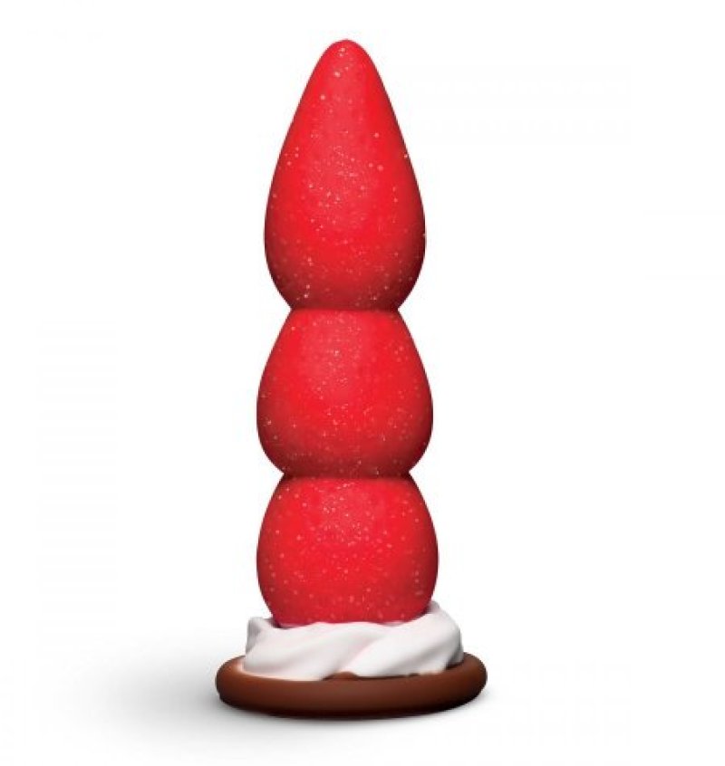 Strawberry Sweet Cream Premium Silicone 7.8" Dildo