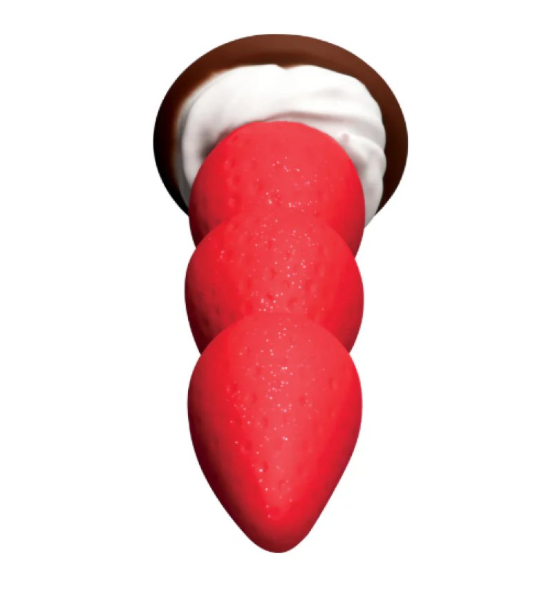 Strawberry Sweet Cream Premium Silicone 7.8" Dildo