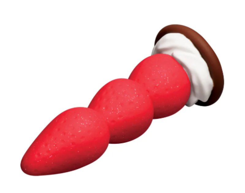 Strawberry Sweet Cream Premium Silicone 7.8" Dildo