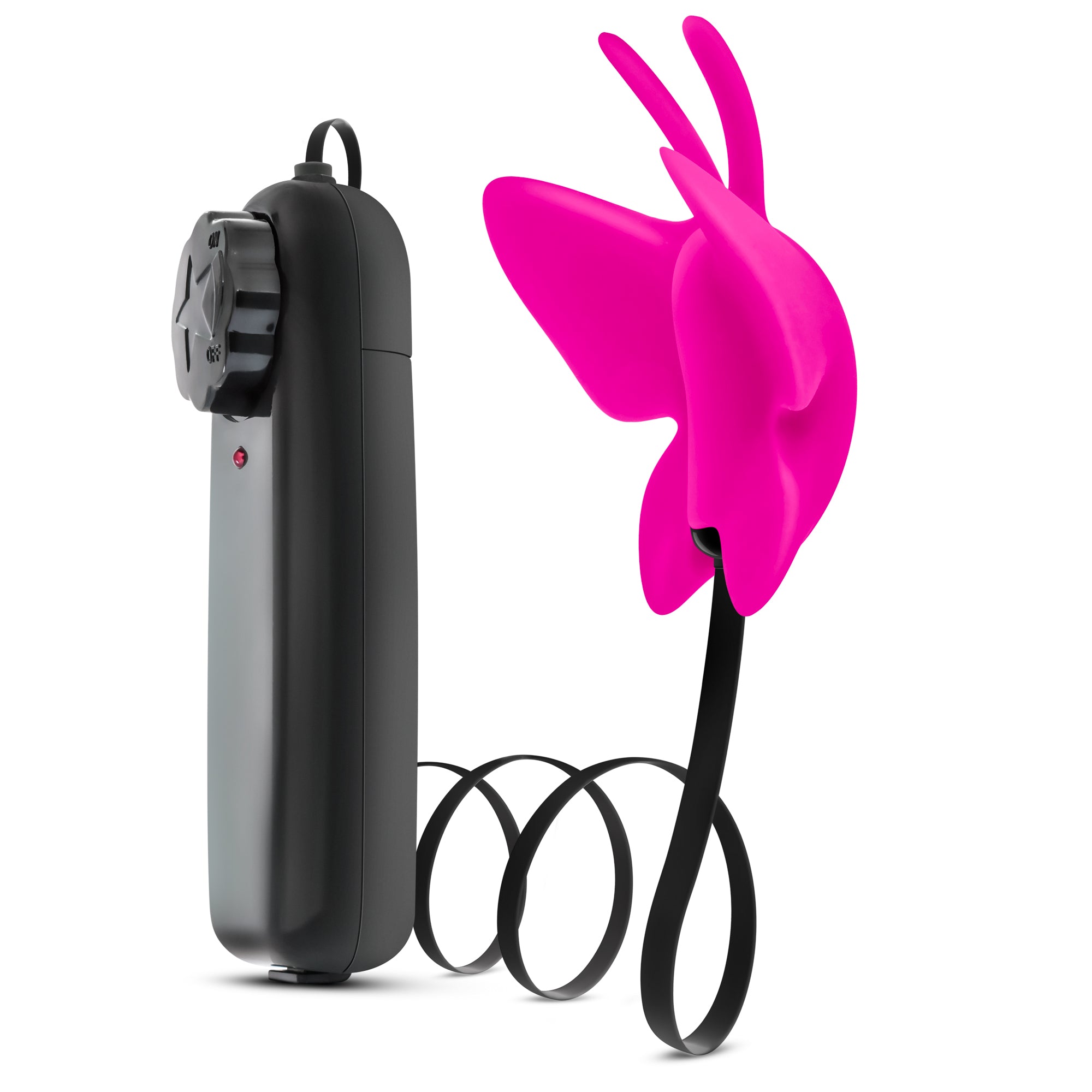 Luxe Butterfly Teaser Vibrating Clitoral Stimulator Fuchsia STIMULATORS