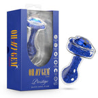 Oh My Gem Prestige Blue Glass Anal Plug Luxury Intimate Toy Blue > Glass > Toys