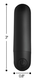 Bang Wireless Vibrating Bullet with Remote Control Black Sex Toy > Vibrators > Mini Vibrators