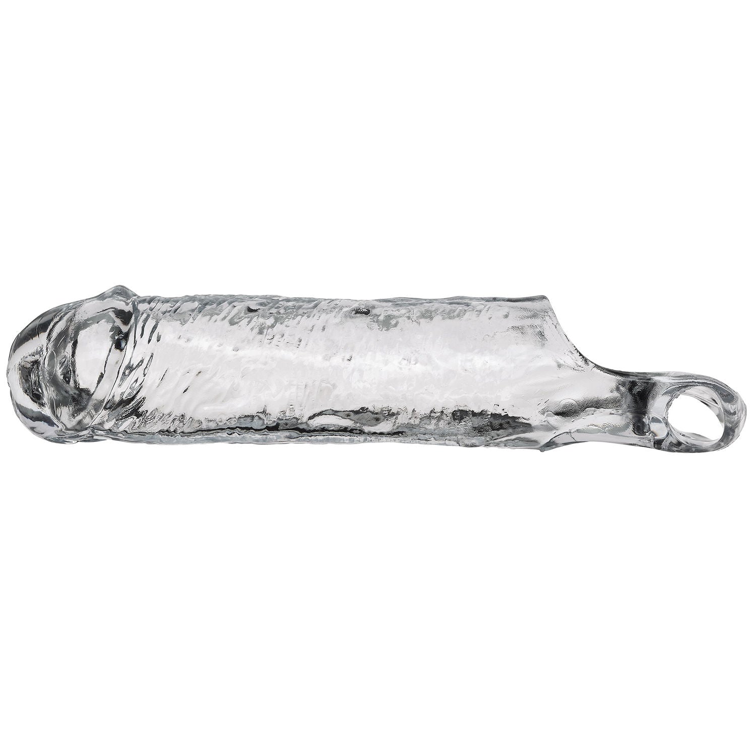 Cloud 9 Novelties Extend XL Clear Penis Sleeve 7.25 Inch with Balls Strap Sleeve > Sex Toys For Men > Penis Sleeves