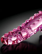 Icicles Pink Glass Massager Handcrafted Luxurious Glass Toy > Glass > Toys