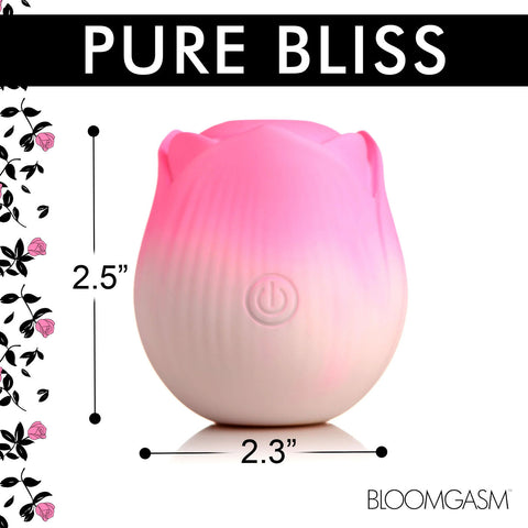 Pulsing Petals Throbbing Rose Wireless Clitoral Stimulator Pink Suction Stimulator